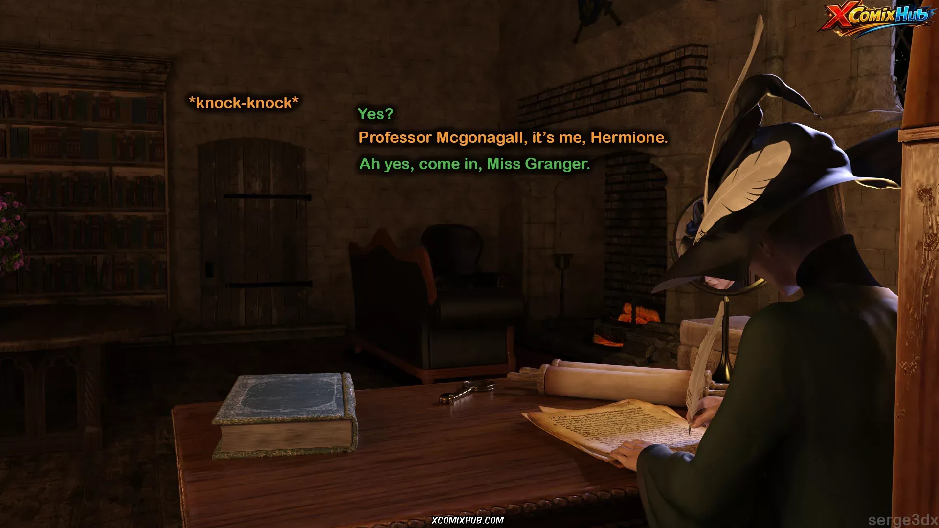 Hermione Granger And The Professor's Wand Serge3dx 073 Comic Page 73